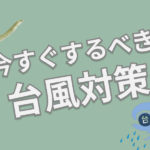 【防災】鹿児島に台風10号接近!!今すぐするべき災害対策