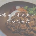 【1時間で本格スパイスカレー⁈】3種のスパイスで一からカレー作ってみた!